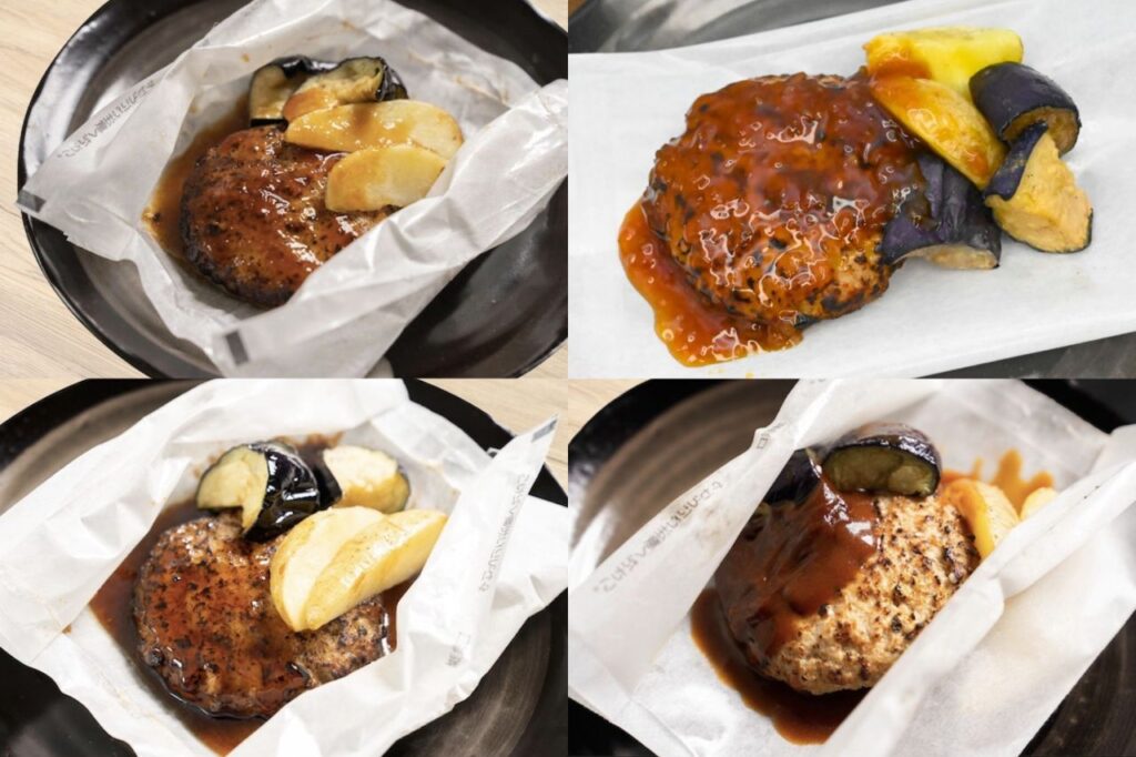 紙包みハンバーグ